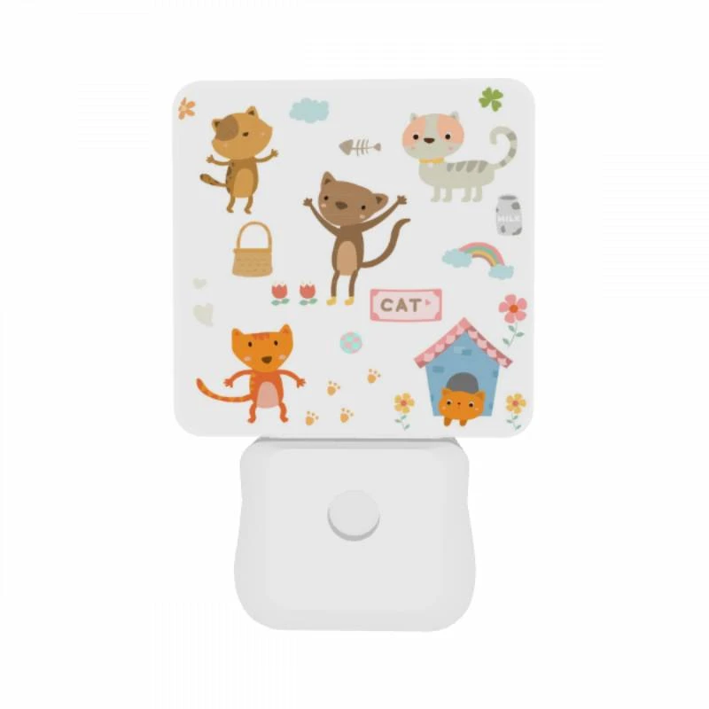 Night Light Set of 2, A collection of cartoon animals Night Light Set Of 2, A Collection Of Cartoon Animals -Pattern Night Light bdf4e1b2a78773d2b23d188860c596869e663d63