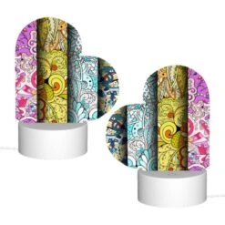 Love Acrylic Night Light, Four Different Colored Paintings Of Flowers. -Pattern Night Light bede8a1b8a0d0069e3dfe48942a195db04ff0df1