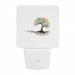 Night Light, A Tree With Many Colors On It. 9 Night Light, A Tree With Many Colors On It. -Pattern Night Light beee096cc123e63daff8c41fc68c5194ef42188f