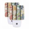 Night Light Set Of 2, Three Colorful Designs Are Displayed On A Row Of Paper. 1 Night Light Set Of 2, Three Colorful Designs Are Displayed On A Row Of Paper. -Pattern Night Light bf07a6d126bd5661d5ede6cdb4477a3dd32ee2fa