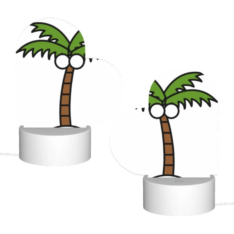 Love Acrylic Night Light, A cartoon drawing of a palm tree with a face drawn on it. Love Acrylic Night Light, A Cartoon Drawing Of A Palm Tree With A Face Drawn On It. -Pattern Night Light c0a13512b717ad46584457f22b3beaa212552ce0