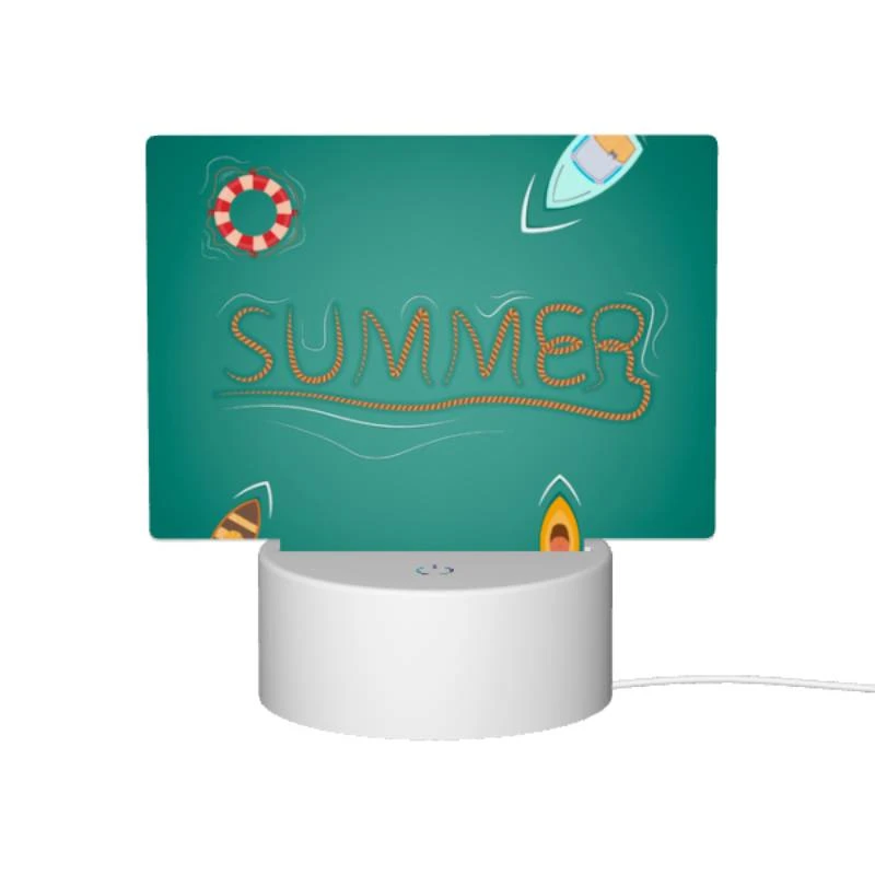 Rectangular Acrylic Night Light, A colorful illustration of a boat Rectangular Acrylic Night Light, A Colorful Illustration Of A Boat -Pattern Night Light c10adce7cc495f5376a65793b22f7486d462e7a6