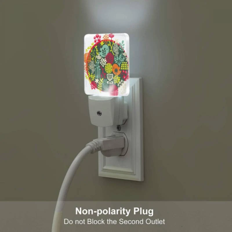 Night Light, A colorful circle of plants and flowers. Night Light, A Colorful Circle Of Plants And Flowers. -Pattern Night Light c11528c64d537772d211af0023faa6abb0fd0893