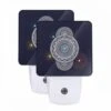 Night Light Set Of 2, A Blue Circle With A Yellow Star In The Middle. 1 Night Light Set Of 2, A Blue Circle With A Yellow Star In The Middle. -Pattern Night Light c1447c009936444926f2a789ef35352e3a091d8a