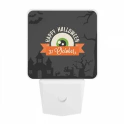 Night Light, A Halloween Poster With A Green Eye And The Date 31 October. 9 Night Light, A Halloween Poster With A Green Eye And The Date 31 October. -Pattern Night Light c7516fcde9b6a98cbc40da0cb745ea10b3c87482