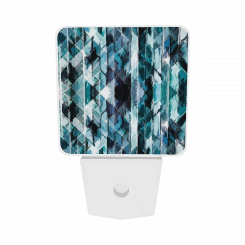 Night Light Set of 2, A blue and white patterned wallpaper. Night Light Set Of 2, A Blue And White Patterned Wallpaper. -Pattern Night Light c799075ce0b7be4ffda7b56eb5134f323e68a712