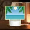 Rectangular Acrylic Night Light, A Sunset Over The Ocean With Palm Trees In The Foreground. 2 Rectangular Acrylic Night Light, A Sunset Over The Ocean With Palm Trees In The Foreground. -Pattern Night Light c8124a23d7e32721e5805a130a738f7d3d3f85c7