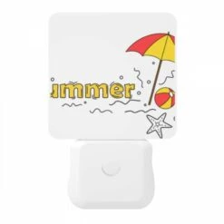 Night Light, A Colorful Umbrella Is Opened Over A Beach Ball And A Starfish. 10 Night Light, A Colorful Umbrella Is Opened Over A Beach Ball And A Starfish. -Pattern Night Light c84f9584db037dbcf0a7196efc403caf225402d4