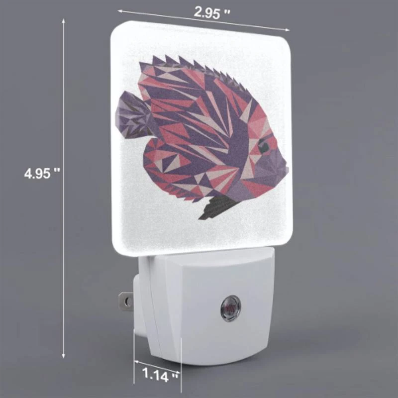 Night Light, A colorful fish with a purple body and a black tail. Night Light, A Colorful Fish With A Purple Body And A Black Tail. -Pattern Night Light c8fa7f799e005091b4976083fa5a92bbae1ec3e2