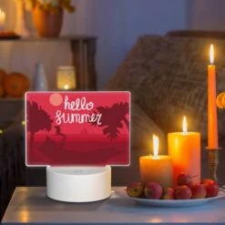 Rectangular Acrylic Night Light, A Cat Is Laying On A Beach Chair 8 Rectangular Acrylic Night Light, A Cat Is Laying On A Beach Chair -Pattern Night Light c996387b6d0472a4324ad4eac4648cb096d7e304