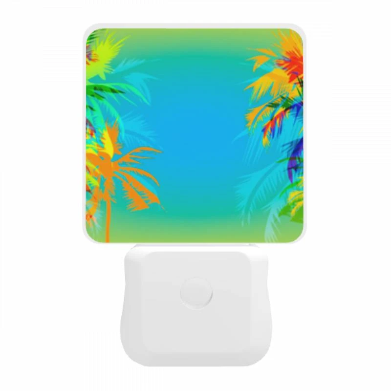 Night Light, Two palm trees are on a blue background. Night Light, Two Palm Trees Are On A Blue Background. -Pattern Night Light ca4e5e5519d74a1752270ed8f43871e6e7f1fcfe