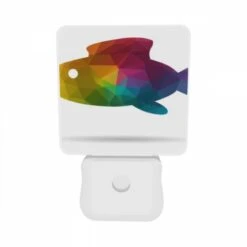 Night Light Set Of 2, A Fish Is Shown In A Rainbow Of Colors. 9 Night Light Set Of 2, A Fish Is Shown In A Rainbow Of Colors. -Pattern Night Light ca6f73587543c84a2ecb3ab5f23c67d63abf1964
