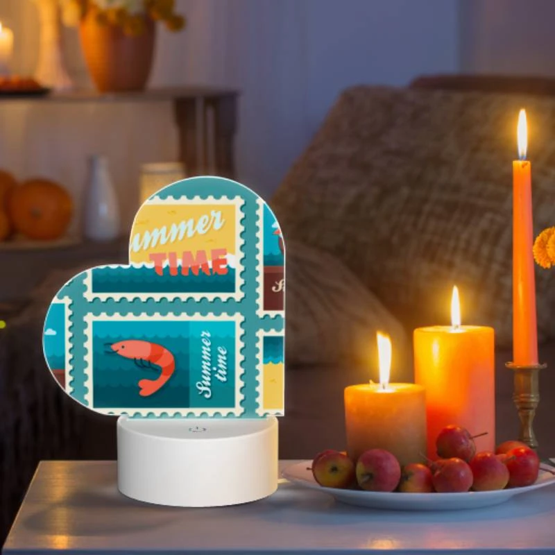 Love Acrylic Night Light, A collection of six postage stamps featuring beach and ocean themes. Love Acrylic Night Light, A Collection Of Six Postage Stamps Featuring Beach And Ocean Themes. -Pattern Night Light caa7f2c1846c73004e520f9f449a1ee5f705f789