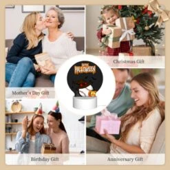 Round Acrylic Night Light, A Baseball With A Bat And A Pumpkin On It. 9 Round Acrylic Night Light, A Baseball With A Bat And A Pumpkin On It. -Pattern Night Light cb4e9a105f315ae3904cc98c371ce4ea3a4c3a65