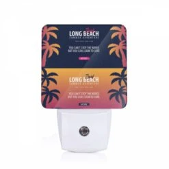 Night Light, A Colorful Advertisement For Long Beach Summer Adventure.