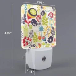 Night Light Set Of 2, A Colorful And Vibrant Flower Pattern. 3 Night Light Set Of 2, A Colorful And Vibrant Flower Pattern. -Pattern Night Light cbe81ae154dca539cad4e4f2f8bc2c67f9114ed0