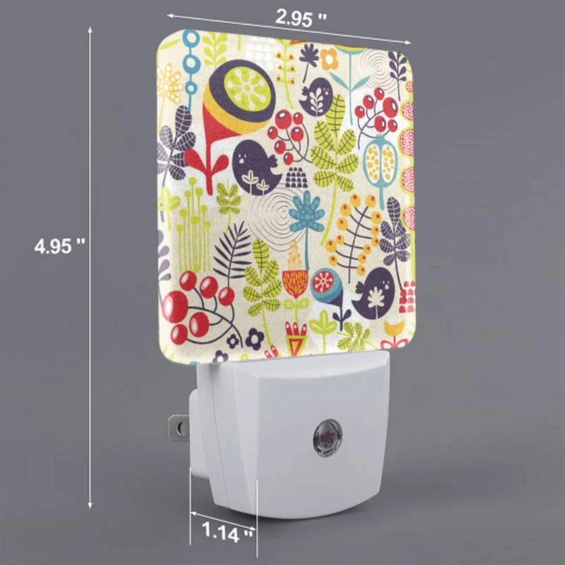 Night Light Set of 2, A colorful and vibrant flower pattern. Night Light Set Of 2, A Colorful And Vibrant Flower Pattern. -Pattern Night Light cbe81ae154dca539cad4e4f2f8bc2c67f9114ed0