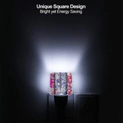 Night Light Set Of 2, Three Different Colored Designs Of Flowers. 5 Night Light Set Of 2, Three Different Colored Designs Of Flowers. -Pattern Night Light cbe9309032ae30cef98d8897ebde5364b62e3412