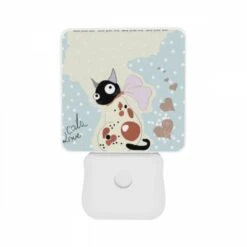 Night Light Set Of 2, A Cat Is Sitting On A Map 10 Night Light Set Of 2, A Cat Is Sitting On A Map -Pattern Night Light cc419b7bc3db135678f9364213ffb5b8704a391d