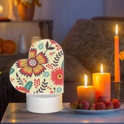 Love Acrylic Night Light, A Colorful Flower With A Dial In The Center. 8 Love Acrylic Night Light, A Colorful Flower With A Dial In The Center. -Pattern Night Light cc51386333dffa7947bf06963b9b0b39cbec45a5