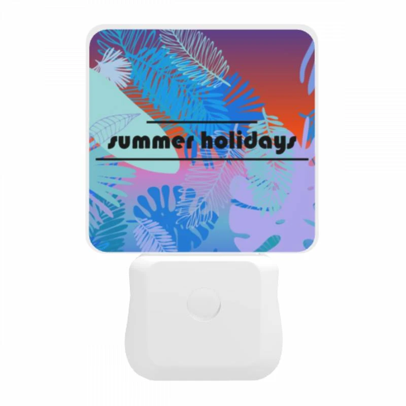 Night Light, A colorful image of a palm tree with the words "Summer Holidays" written on it. Night Light, A Colorful Image Of A Palm Tree With The Words "Summer Holidays" Written On It. -Pattern Night Light cc570277d439e6f5c587f6552b8de933832f7350