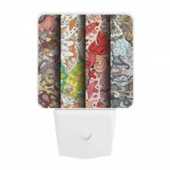 Night Light, Three Colorful Designs Are Displayed On A Wall. 9 Night Light, Three Colorful Designs Are Displayed On A Wall. -Pattern Night Light cc993dfc808f47cfa18584d818565dd7d1c3a269