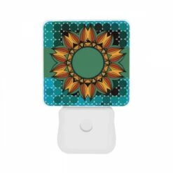 Night Light Set Of 2, A Colorful Sunflower With A Green Center. 10 Night Light Set Of 2, A Colorful Sunflower With A Green Center. -Pattern Night Light ccdc399a7eaf9b26c89e374fbc3cc520189a9db0