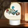 Love Acrylic Night Light, A Colorful And Swirly Design With Leaves And Flowers. 2 Love Acrylic Night Light, A Colorful And Swirly Design With Leaves And Flowers. -Pattern Night Light cd74dafa3a7b34351ce7af6f18bf42063865499c