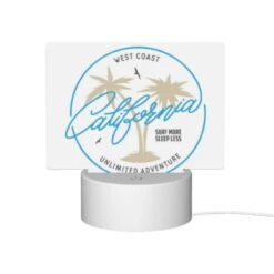 Rectangular Acrylic Night Light, A Logo For West Coast California. 11 Rectangular Acrylic Night Light, A Logo For West Coast California. -Pattern Night Light ce30fb9bbe9f5cb910f7b2cc6697c57de5fb7153