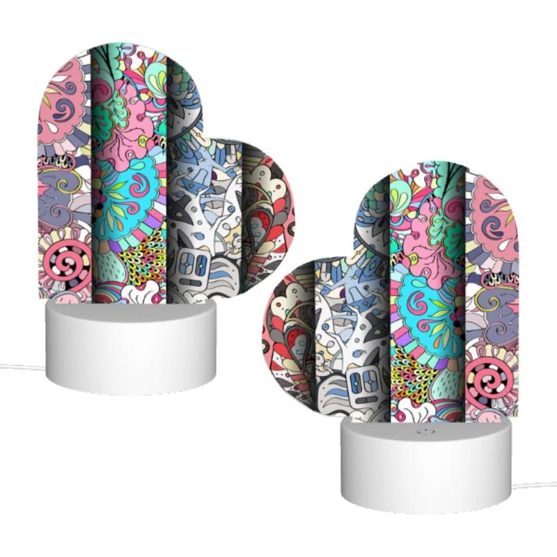 Love Acrylic Night Light, Four colorful and artistic designs are displayed side by side. Love Acrylic Night Light, Four Colorful And Artistic Designs Are Displayed Side By Side. -Pattern Night Light ceaf8693b76f778a64bac16e35ea1ff4e30f8f6f