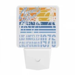 Night Light, A Poster Advertising A Beach In Los Angeles From 1976. 9 Night Light, A Poster Advertising A Beach In Los Angeles From 1976. -Pattern Night Light ceb5bbae62c14dd685b816bb6fa2192b94981c84