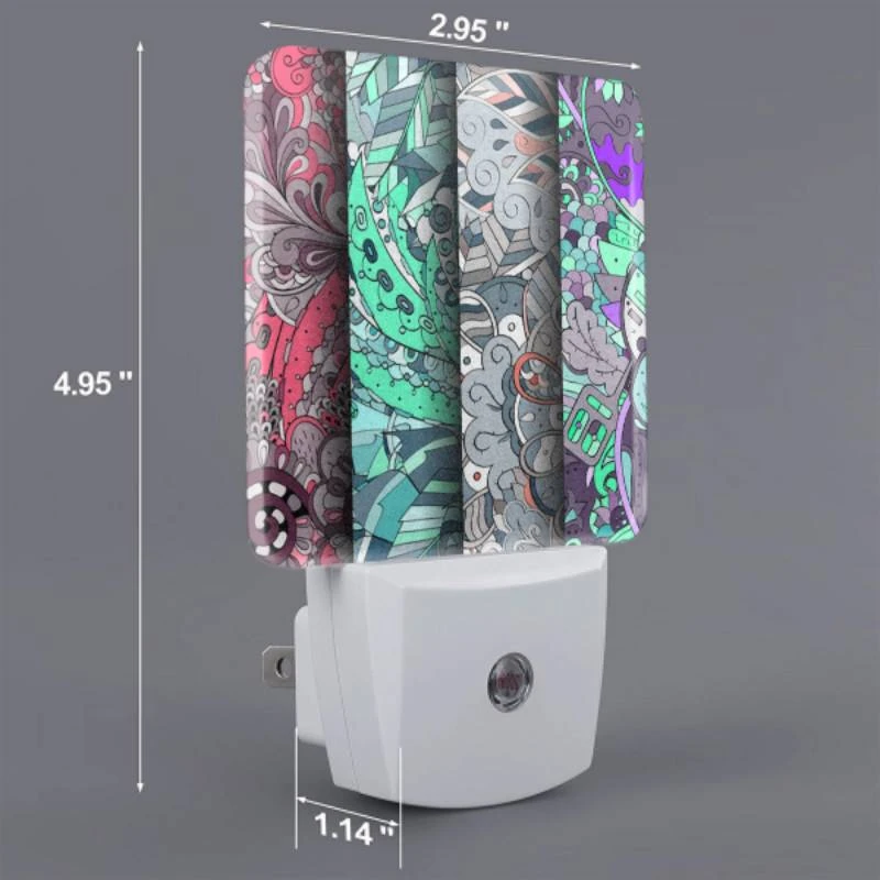 Night Light, Four different colored designs of a leaf. Night Light, Four Different Colored Designs Of A Leaf. -Pattern Night Light cf74af23e49103738ec0671cdedaf0a52653ca6e