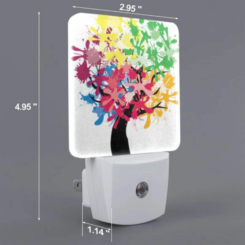 Night Light, A tree with many colors of paint on it. Night Light, A Tree With Many Colors Of Paint On It. -Pattern Night Light d0f7c970bb3f014ca1ed7afd53e14b6739ffaee7