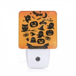Night Light, A Collection Of Halloween Symbols.