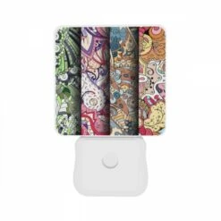 Night Light Set Of 2, Three Colorful Designs Are Displayed Side By Side. 10 Night Light Set Of 2, Three Colorful Designs Are Displayed Side By Side. -Pattern Night Light d31658a32c73aa5e2da775551d2bff6e4154710d