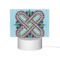 Rectangular Acrylic Night Light, A Colorful Design With A Blue Background. 11 Rectangular Acrylic Night Light, A Colorful Design With A Blue Background. -Pattern Night Light d3777496091919b0e3dabfce3ba35afc11ccad6b