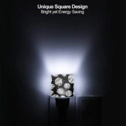 Night Light Set Of 2, A Pattern Of Leaves And Flowers On A Black Background. 5 Night Light Set Of 2, A Pattern Of Leaves And Flowers On A Black Background. -Pattern Night Light d391a55a1d8a7d393653c3d392c0914f373420ee