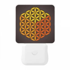 Night Light, A Yellow And Orange Flower Design. 10 Night Light, A Yellow And Orange Flower Design. -Pattern Night Light d422a1b8d13f253cc9fa265851472d849a5d4565