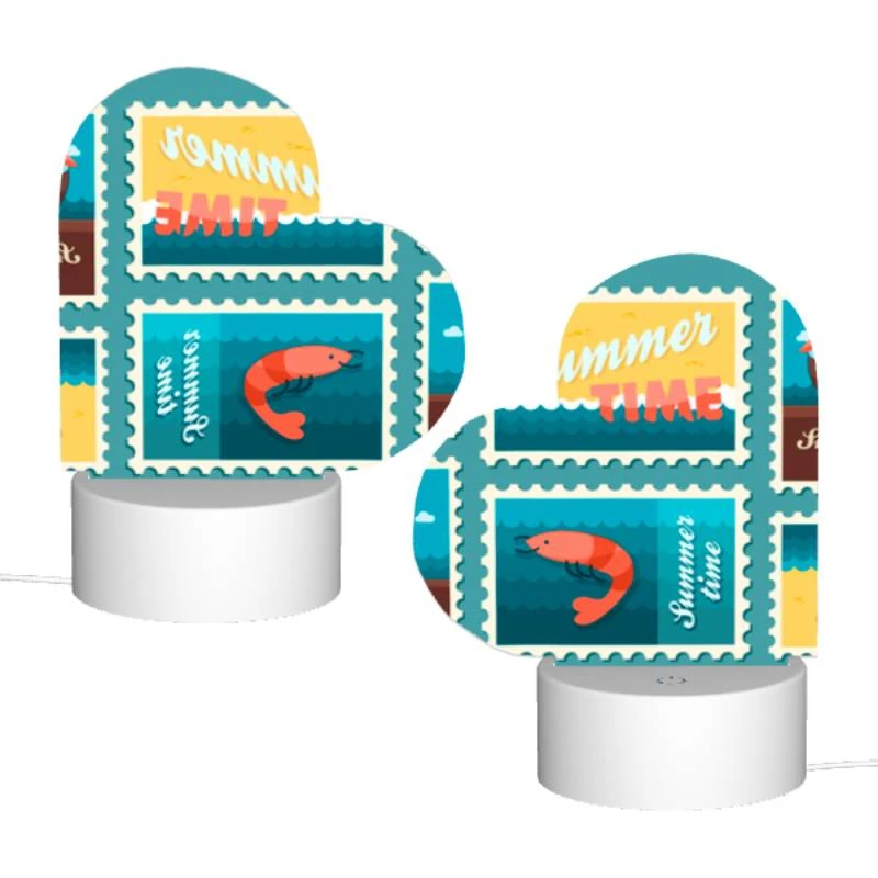 Love Acrylic Night Light, A collection of six postage stamps featuring beach and ocean themes. Love Acrylic Night Light, A Collection Of Six Postage Stamps Featuring Beach And Ocean Themes. -Pattern Night Light d52c5aedec51d15b2fb8ced29ccbd495d8d6a5a7