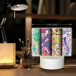 Rectangular Acrylic Night Light, Three Colorful Paintings Are Displayed Side By Side. 7 Rectangular Acrylic Night Light, Three Colorful Paintings Are Displayed Side By Side. -Pattern Night Light d66adfadc0dc86c4e3bfc4c205aacf0fd9cec171