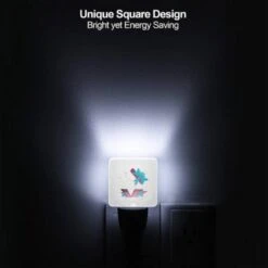 Night Light Set Of 2, A Colorful Bow With A Blue Ribbon. 5 Night Light Set Of 2, A Colorful Bow With A Blue Ribbon. -Pattern Night Light d7ee49af312ddd088e4d82c4b387b35ed8d41819