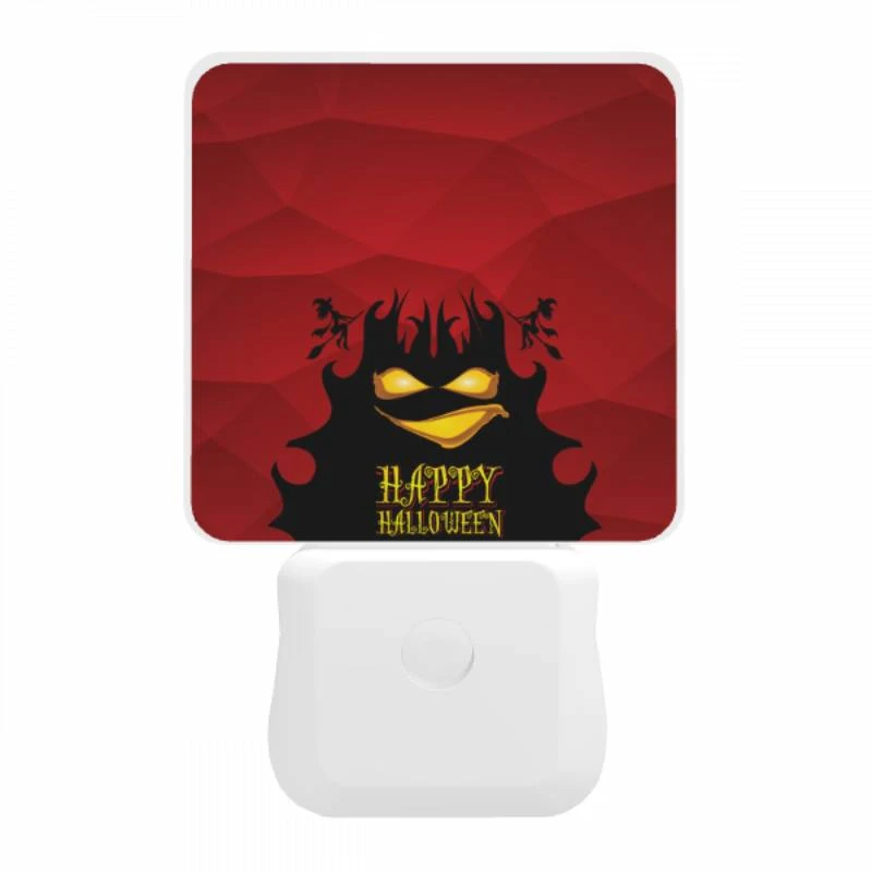 Night Light, A red background with a happy halloween sign. Night Light, A Red Background With A Happy Halloween Sign. -Pattern Night Light d8abebf1c6d25440ff437ec94ac01c45e57d78d8