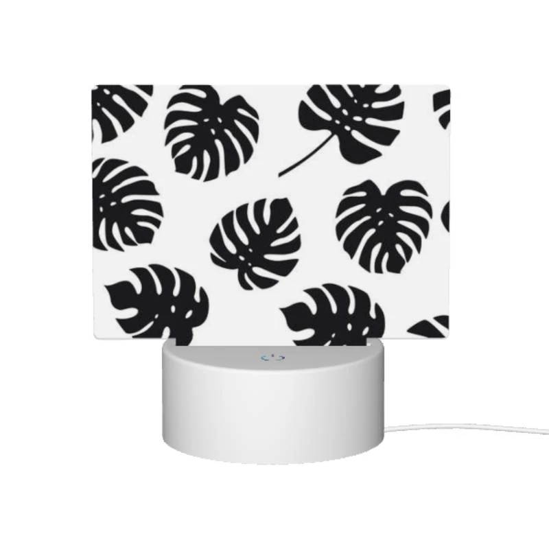 Rectangular Acrylic Night Light, A pattern of leaves on a white background. Rectangular Acrylic Night Light, A Pattern Of Leaves On A White Background. -Pattern Night Light d91baa038c48cdb55f3846de88fe3de475edd551