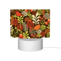 Rectangular Acrylic Night Light, A Colorful Floral Pattern With Birds And Berries. 11 Rectangular Acrylic Night Light, A Colorful Floral Pattern With Birds And Berries. -Pattern Night Light d961061f5ea4004126a6fb422157e1a4c4d6173e