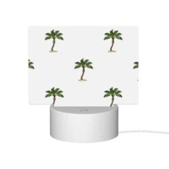 Rectangular Acrylic Night Light, A Pattern Of Palm Trees On A White Background. 11 Rectangular Acrylic Night Light, A Pattern Of Palm Trees On A White Background. -Pattern Night Light d9d917fbd39d0f3518e4d6eccc50f7a6a141bacc