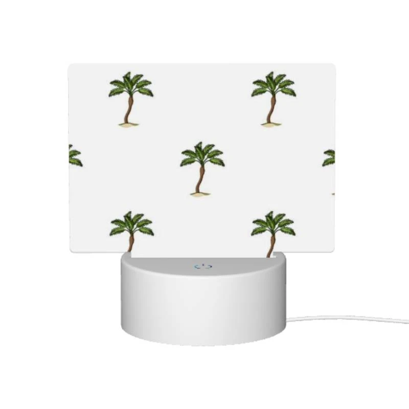 Rectangular Acrylic Night Light, A pattern of palm trees on a white background. Rectangular Acrylic Night Light, A Pattern Of Palm Trees On A White Background. -Pattern Night Light d9d917fbd39d0f3518e4d6eccc50f7a6a141bacc