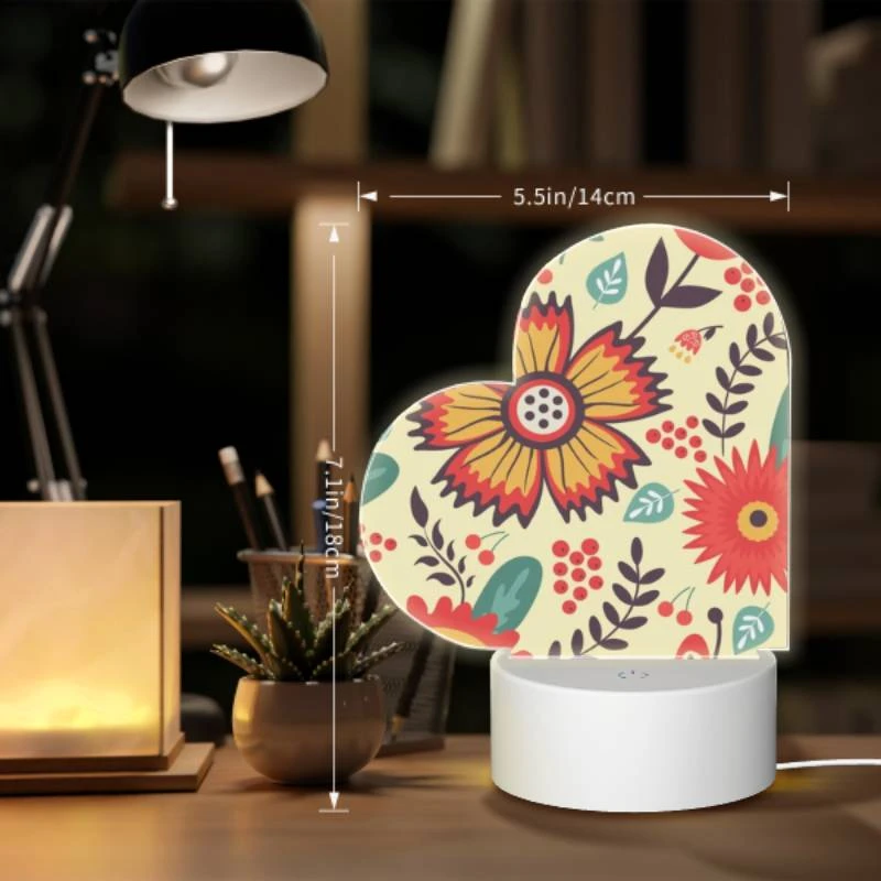 Love Acrylic Night Light, A colorful flower with a dial in the center. Love Acrylic Night Light, A Colorful Flower With A Dial In The Center. -Pattern Night Light da121a574cc4fa73840166ff86d5f035610cb4ba
