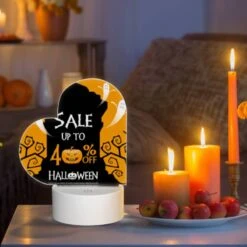 Love Acrylic Night Light, A Halloween Sale Sign Advertises A 40% Discount. 8 Love Acrylic Night Light, A Halloween Sale Sign Advertises A 40% Discount. -Pattern Night Light da1f501e0b492b3bf6fd1847d22706ff946c0dda