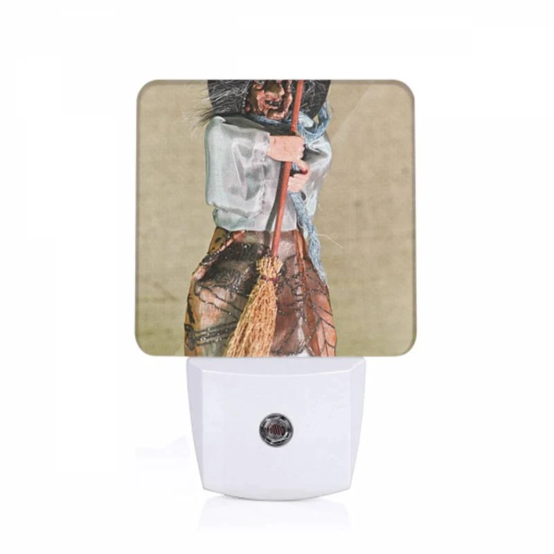 Night Light, A doll with a broom in its hand. Night Light, A Doll With A Broom In Its Hand. -Pattern Night Light db490bc192b86e49139f175facb56821c894239e