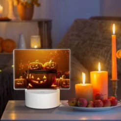 Rectangular Acrylic Night Light, A Group Of Pumpkins Are Sitting In A Pot. 8 Rectangular Acrylic Night Light, A Group Of Pumpkins Are Sitting In A Pot. -Pattern Night Light db7c3176ce9b24eba55eb3a115db9398abcb4220